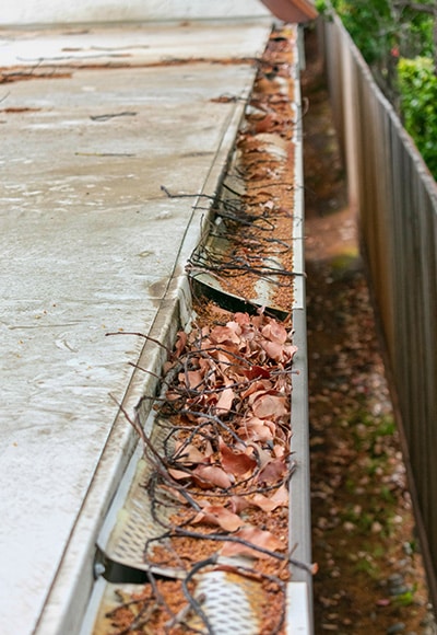 old gutter guard